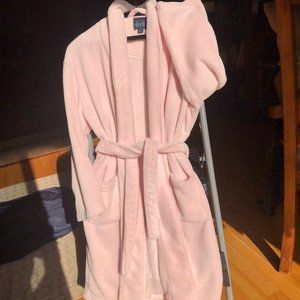 Youth Plush Fleece Shawl Bathrobe